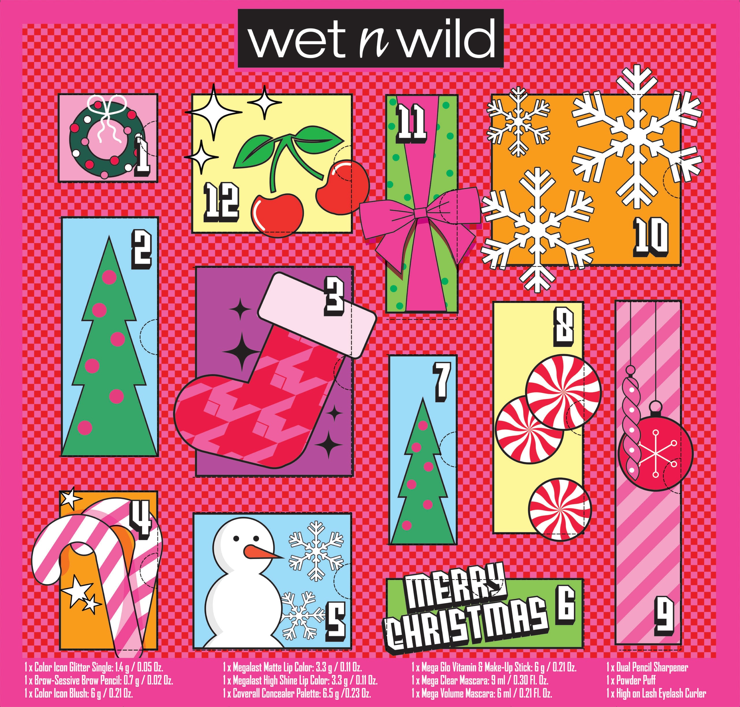 wet n wild 12 Days Advent Calendar
